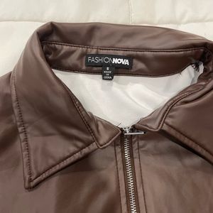 Brown latex bodysuit